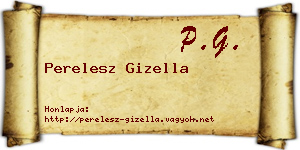 Perelesz Gizella névjegykártya